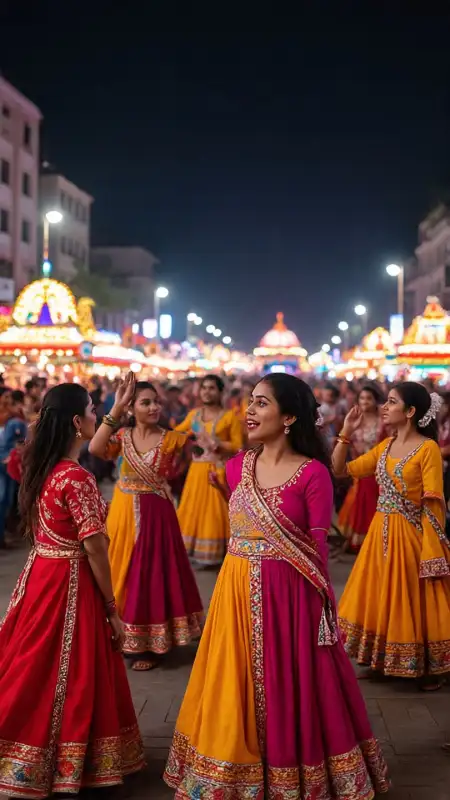 Garba Night Traditional Folk Dance Steps - Free Garba Night Download