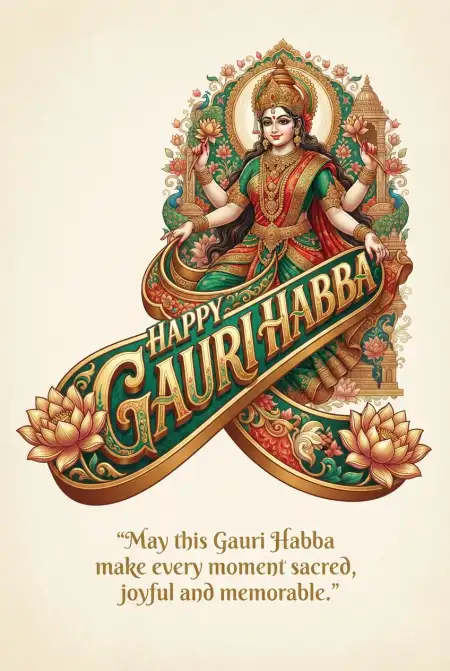 gauri habba 2026 wishes - Gauri Habba 2026 Wishes