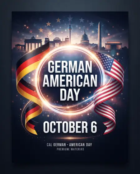 german american day poster background 2026 - German American Day