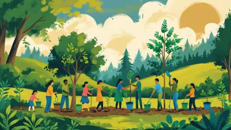 Free Global Efforts In Forest Restoration And Tree Planting Image Download