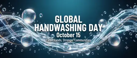 global handwashing day 2026 clean hands background - Global Handwashing Day 2026 Vector Background