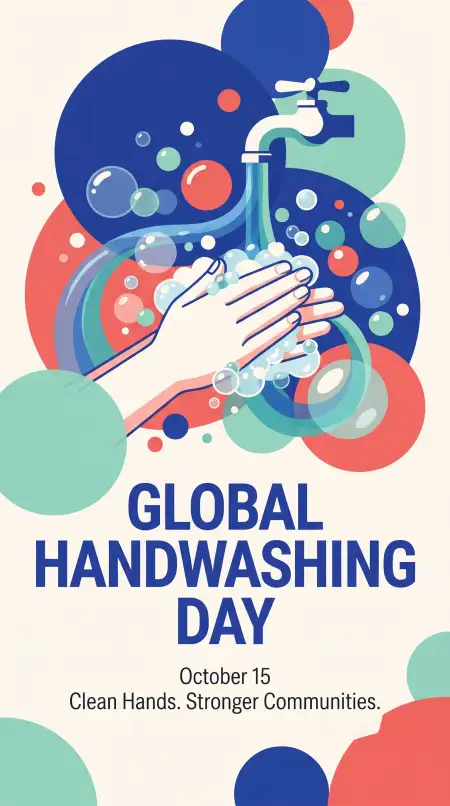 global handwashing day 2026 creative poster design - Global Handwashing Day 2026 School Poster