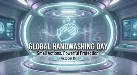 global handwashing day 2026 germ prevention illustration