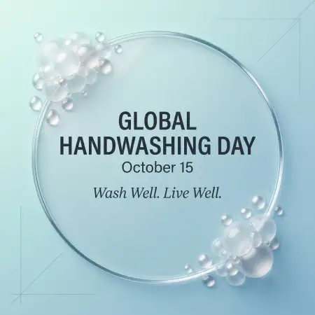 global handwashing day 2026 minimalist poster design - Global Handwashing Day 2026