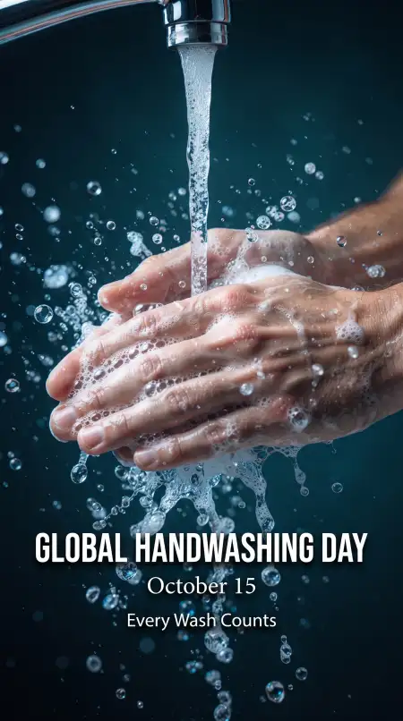 global handwashing day 2026 soap and water poster - Global Handwashing Day 2026