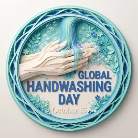 global handwashing day ultra creative digital illustration post