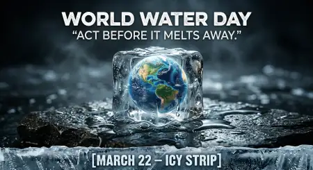 Global Water Shortage Awareness Post - Free World Water Day 2026 Download