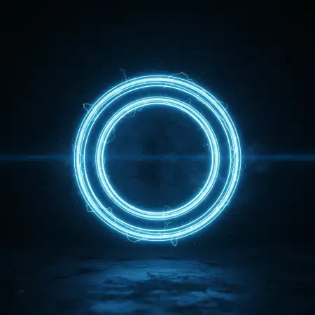 Free Glowing Blue Crystal Light Picture For Digital Art Background Download