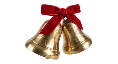 Free Glowing Christmas Bell Png Effect PNG Image Download