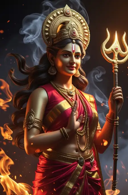 Goddess Durga Sketch Outline For Art Lovers - Free Maa Durga Download