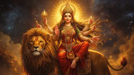 Goddess Durga Vector Art Free - Free Vector Download