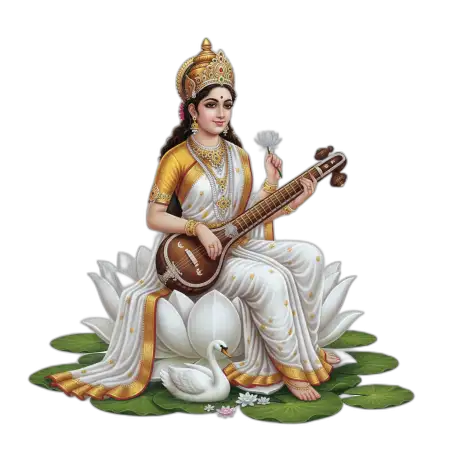 Goddess Saraswati Png For Education Logo - Free Png Download