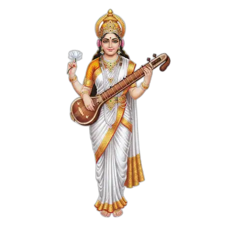 Goddess Saraswati Png For Whatsapp Status - Free Png Download