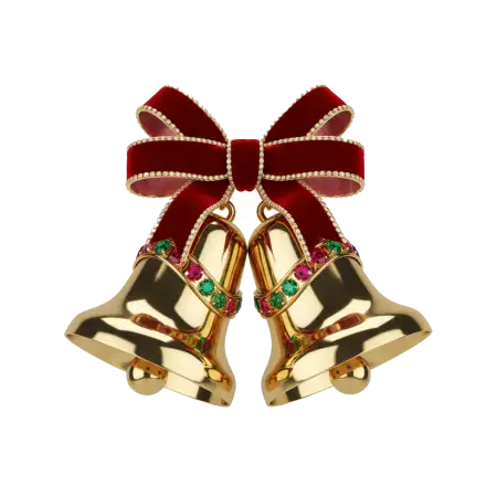 Golden Christmas Bells Png Free Download - Free Christmas Bells Png Download