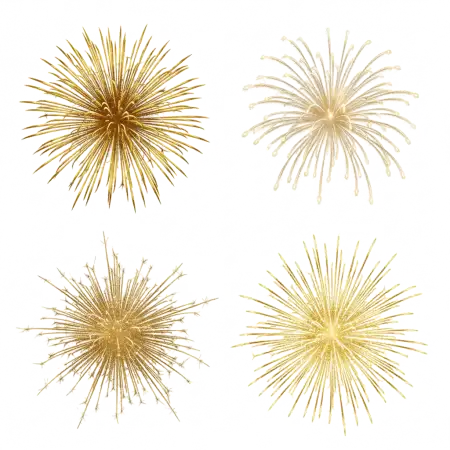 Free Golden Fireworks Png Transparent PNG Image Download