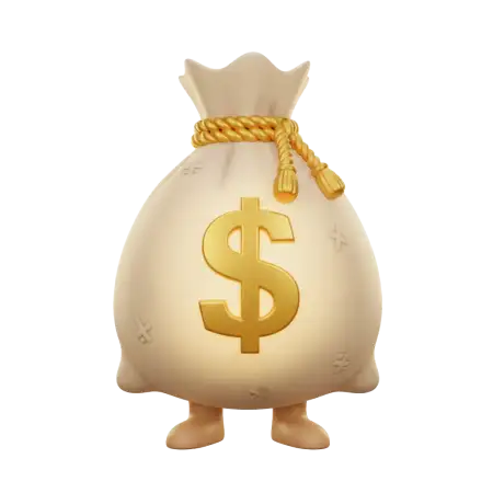 Free Golden Money Bag Png For Graphic Design PNG Image Download