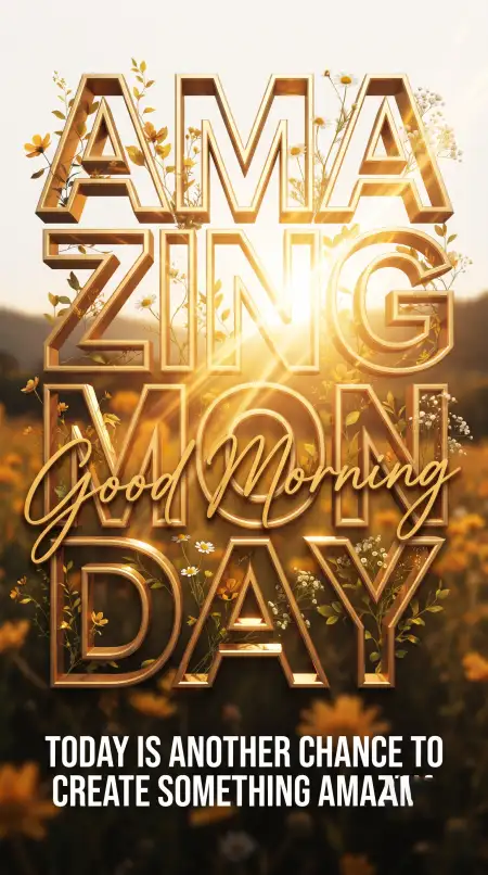 good morning amazing monday - Monday Good Morning