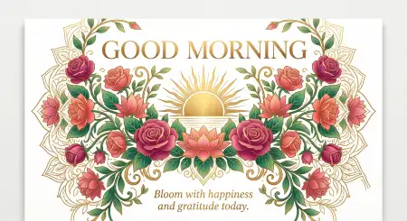 Good Morning Blessings Floral Background - Free Good Morning Blessings Download