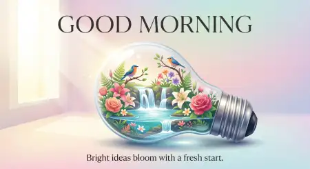 Good Morning Blessings With Candles And Flowers - Free Good Morning Blessings Download