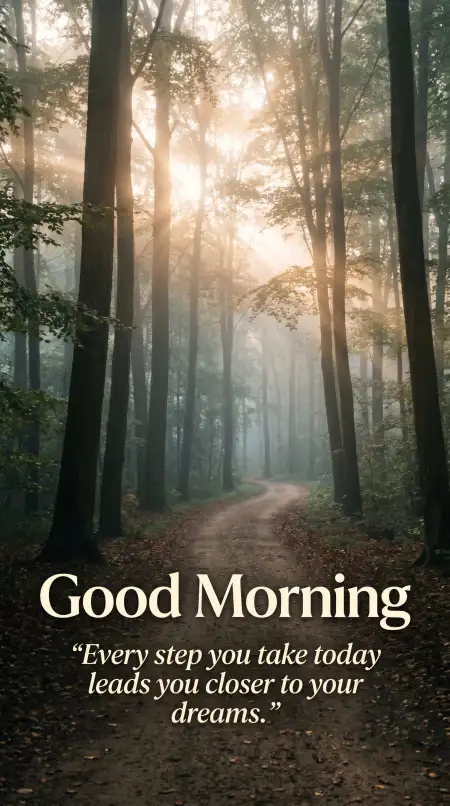 Good Morning Blessings With Green Trees - Free Good Morning Blessings Download