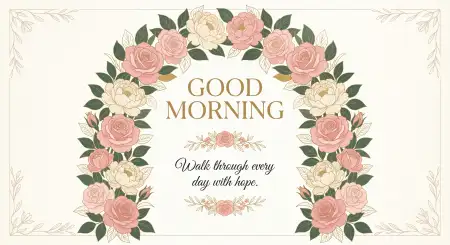 Good Morning Blessings With Roses - Free Good Morning Blessings Download