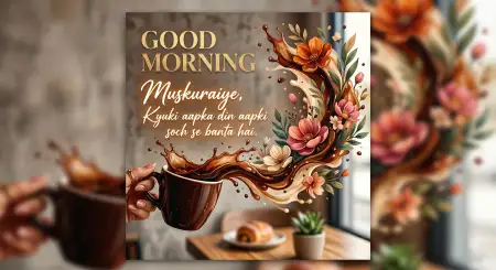 Good Morning Flowers And Coffee Creative Artwork - Free Good Morning Flowers And Coffee Download