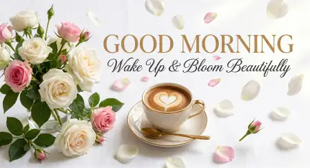 Good Morning Flowers And Coffee Relaxing Wallpaper - Free Good Morning Flowers And Coffee Download