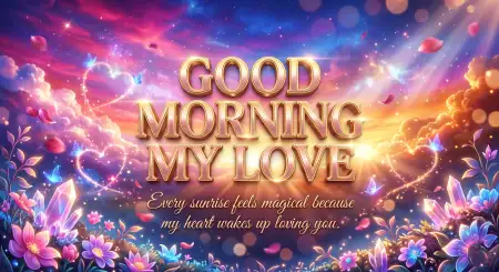 Free Good Morning Love Messages With Positive Vibes Image Download