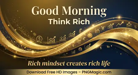 Good Morning Quotes For Rich Mindset Thinking - Free Good Morning Investment Quotes Download