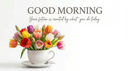 Good Morning Tulips And Coffee Images - Free Good Morning Flowers And Coffee Download