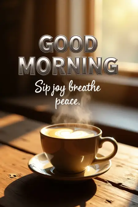 Good Morning Wishes With Coffee And Flowers - Free Flower Download
