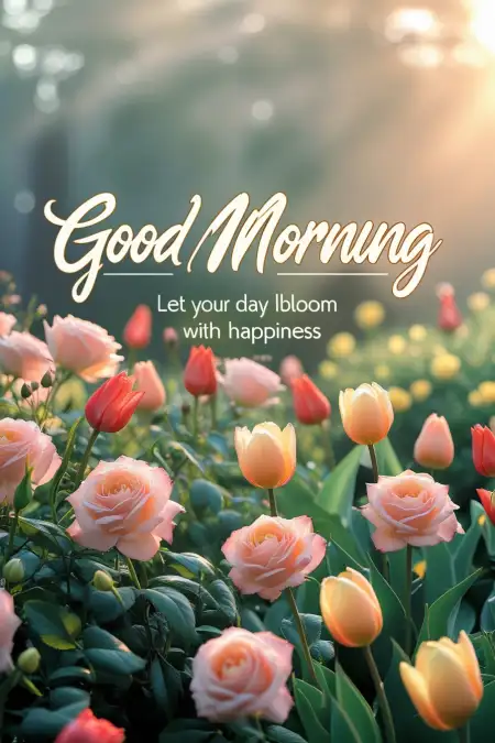Good Morning Wishes With Flowers Images - Free Good Morning Image Download