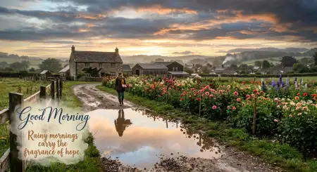 Free Good Morning With Blooming Flowers 2 Image Download