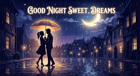 Free Good Night Sweet Dreams Rainy Night Quotes Image Download