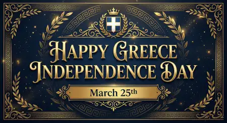 Greece Independence Day Banner Design - Free Happy Greece Independence Day 2026 Download