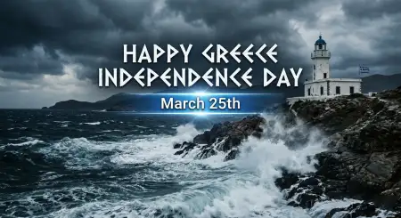 Greece Independence Day Editable Templates - Free Happy Greece Independence Day 2026 Download