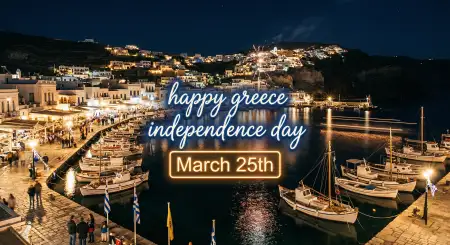 Greece Independence Day Slogan Ideas - Free Happy Greece Independence Day 2026 Download