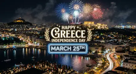 Greece National Day Wishes Images - Free Happy Greece Independence Day 2026 Download