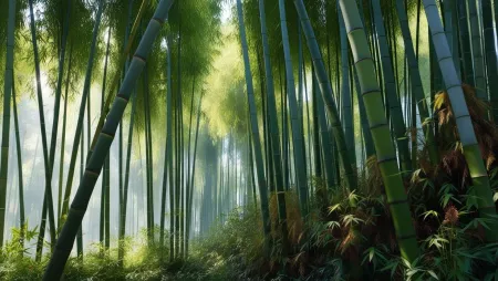 Green Nature Background Images With Misty Forest Scenes - Free Nature Background Download