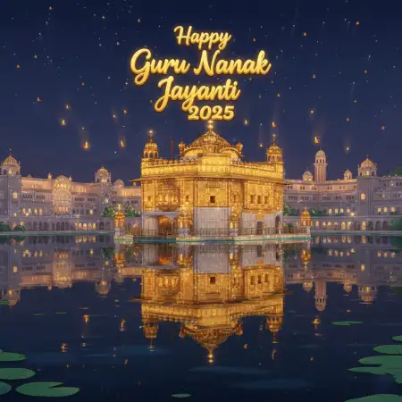 Guru Nanak Jayanti 2025 Celebration Image In Amritsar - Free Happy Guru Nanak Jayanti 2025 Download