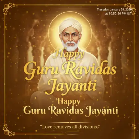 Guru Ravidas Jayanti Photo Poster - Free Happy Guru Ravidas Jayanti Download