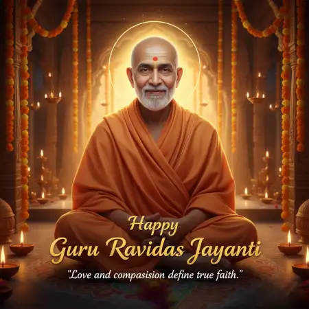 Guru Ravidas Jayanti Png Poster - Free Happy Guru Ravidas Jayanti Download