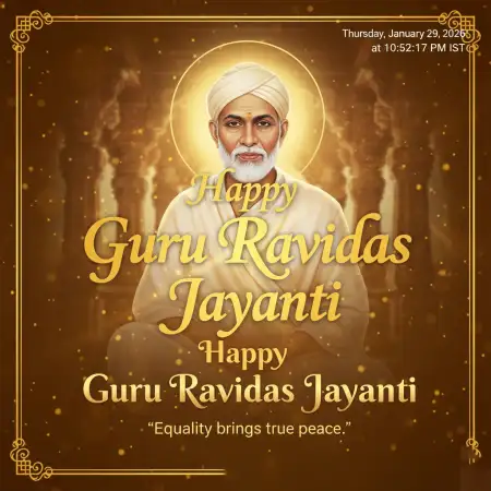 Guru Ravidas Jayanti Quote Image Hd - Free Happy Guru Ravidas Jayanti Download