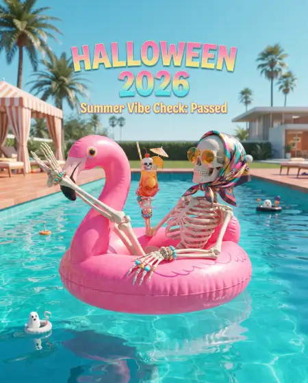 halloween 2026 scary greeting card
