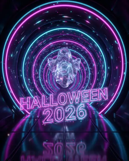 halloween 2026 social media poster template
