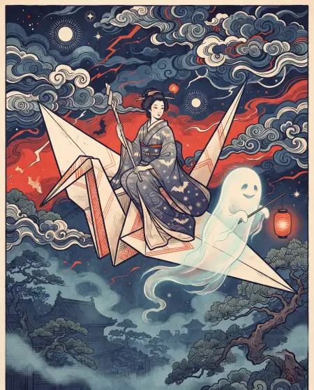 halloween 2026 witch and ghost poster design