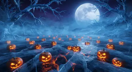 halloween background with empty space for text 2026