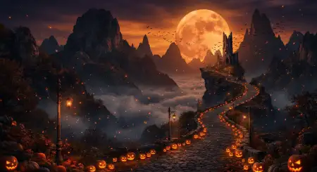 halloween trick or treat background 2026