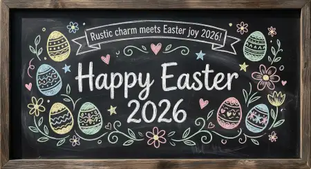 Free Handwritten Easter 2026 Message Ideas Image Download