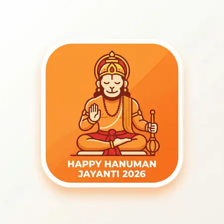 Hanuman Jayanti Social Media Template - Free Happy Hanuman Jayanti 2026 Download